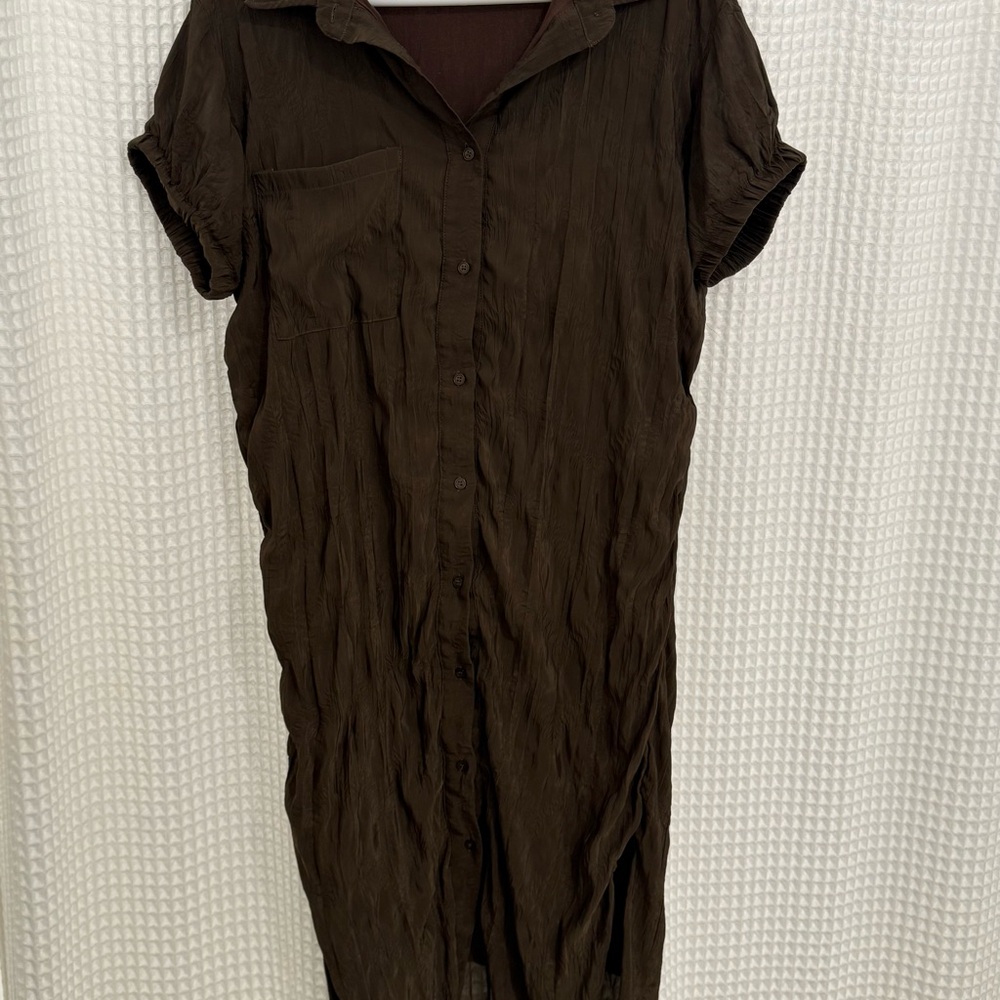 Bohme Chocolate Brown Midi Dress